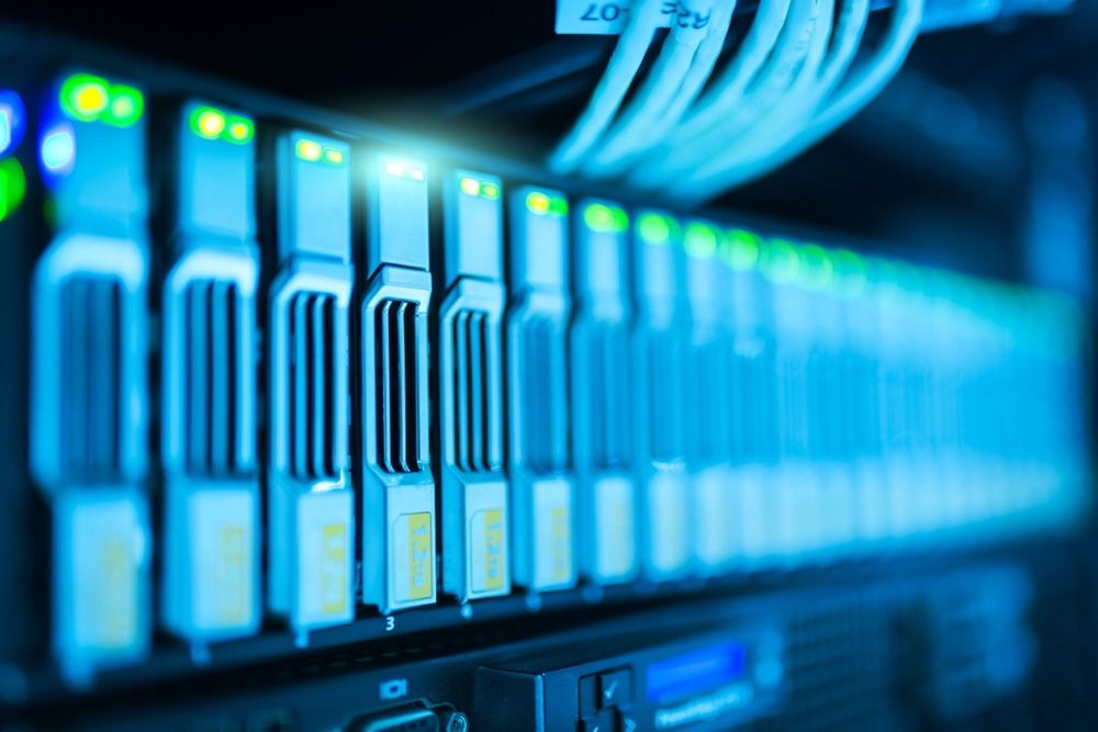 Apparati server in un rack